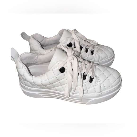 Wrn 1X J SLIDES leather Aimee platform sneakers women’s tennis shoes size 9 - Picture 9 of 15